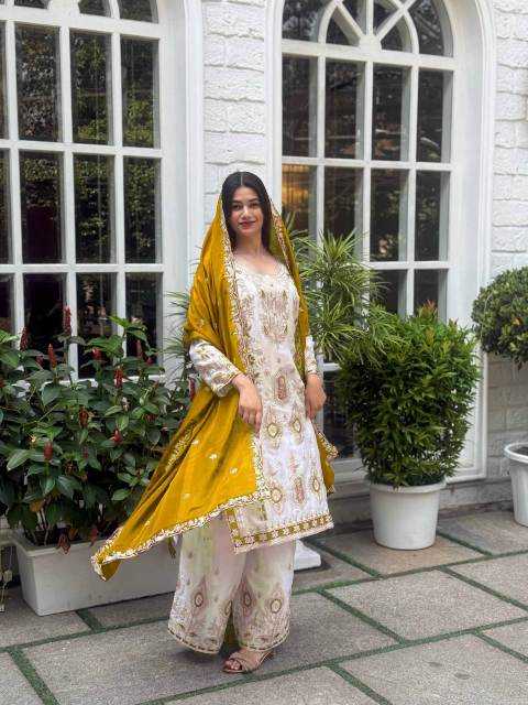 Ynf Chinon Silk RIN212 7040 Kurti Festive Collections Wholesale Kurti With Palazzo Eid Collections Manufacturer