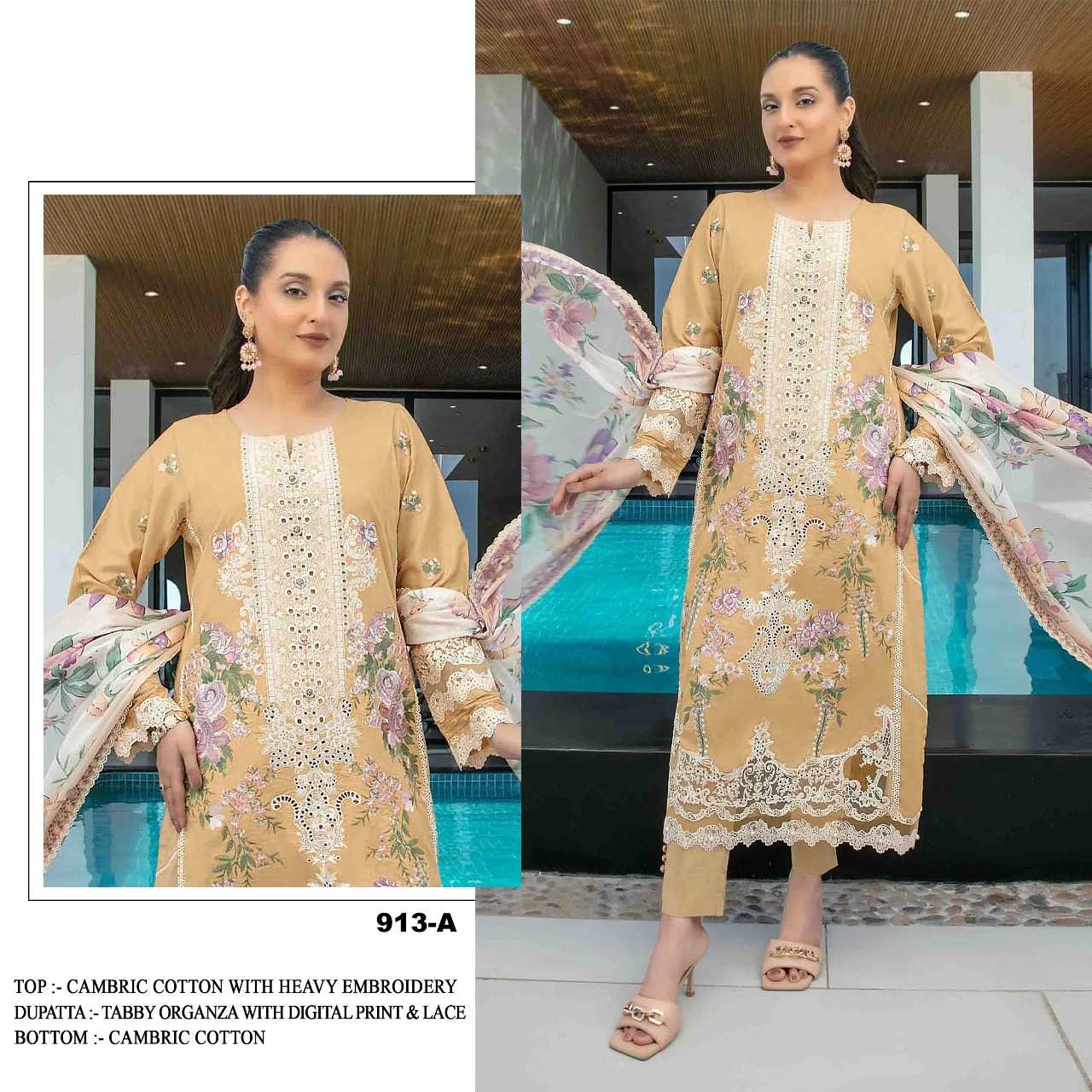 Ynf Cotton Cambric RIN197 4888 Suits & Dresses Wholesale Party wear suits Bridal Wedding Dresses Designer Suits Manufacturer
