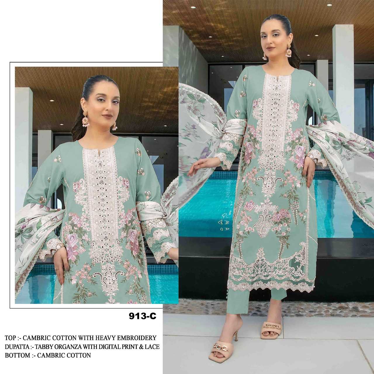 Ynf Cotton Cambric RIN197 4888 Suits & Dresses Wholesale Party wear suits Bridal Wedding Dresses Designer Suits Manufacturer
