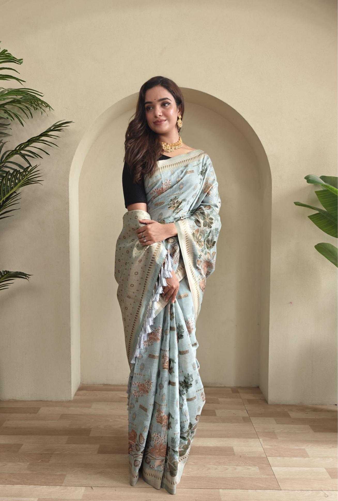 Ynf Cotton KESH249 Sarees Wholesale Designer Sarees Cotton Linen Sarees Traditional Sarees Manufacturer