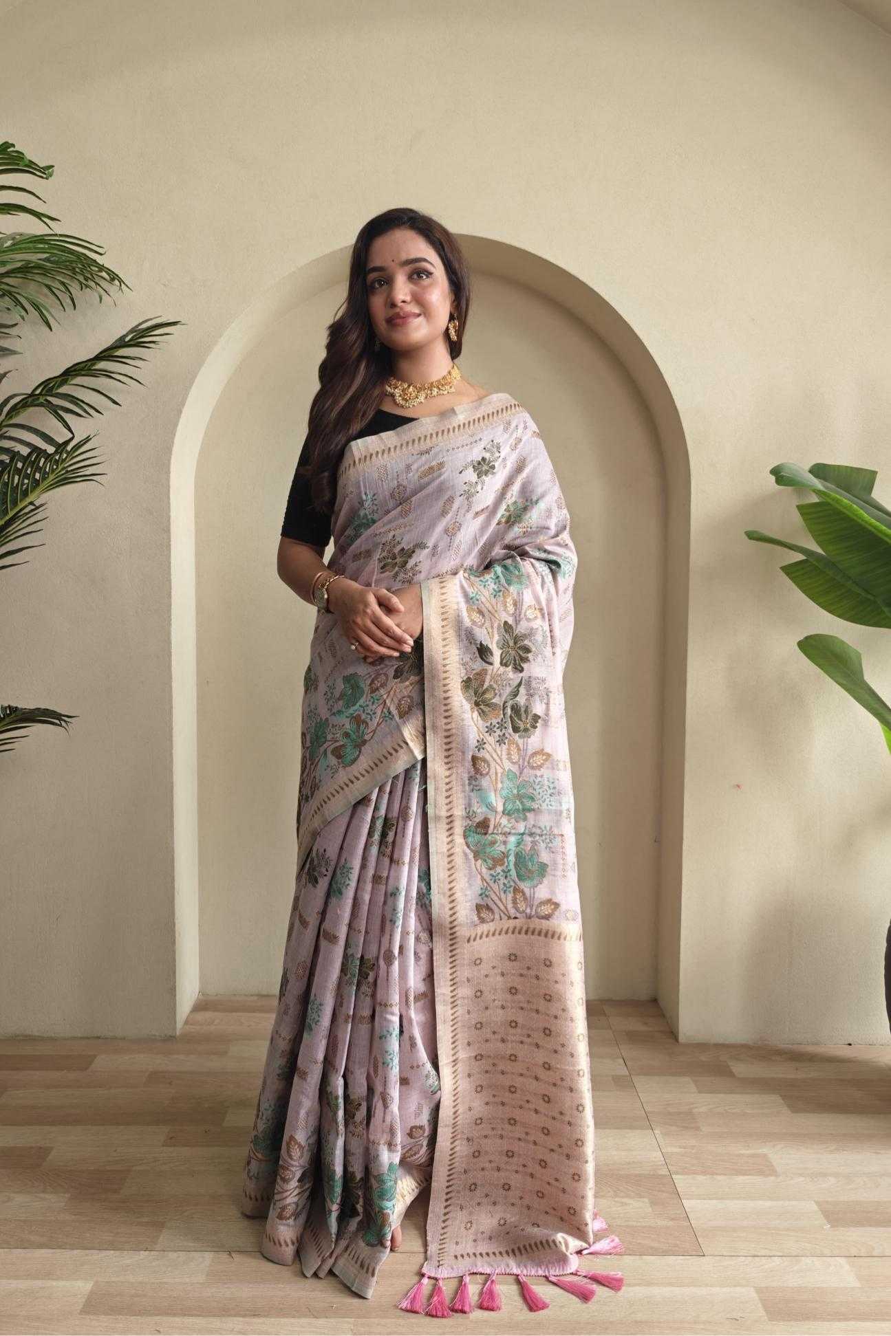 Ynf Cotton KESH249 Sarees Wholesale Designer Sarees Cotton Linen Sarees Traditional Sarees Manufacturer
