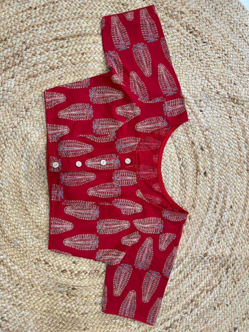 Ynf Cotton KESH437 Ajrakh Readymade Blouses Wholesale Blouse Designer Blouse Cotton Blouse Manufacturer