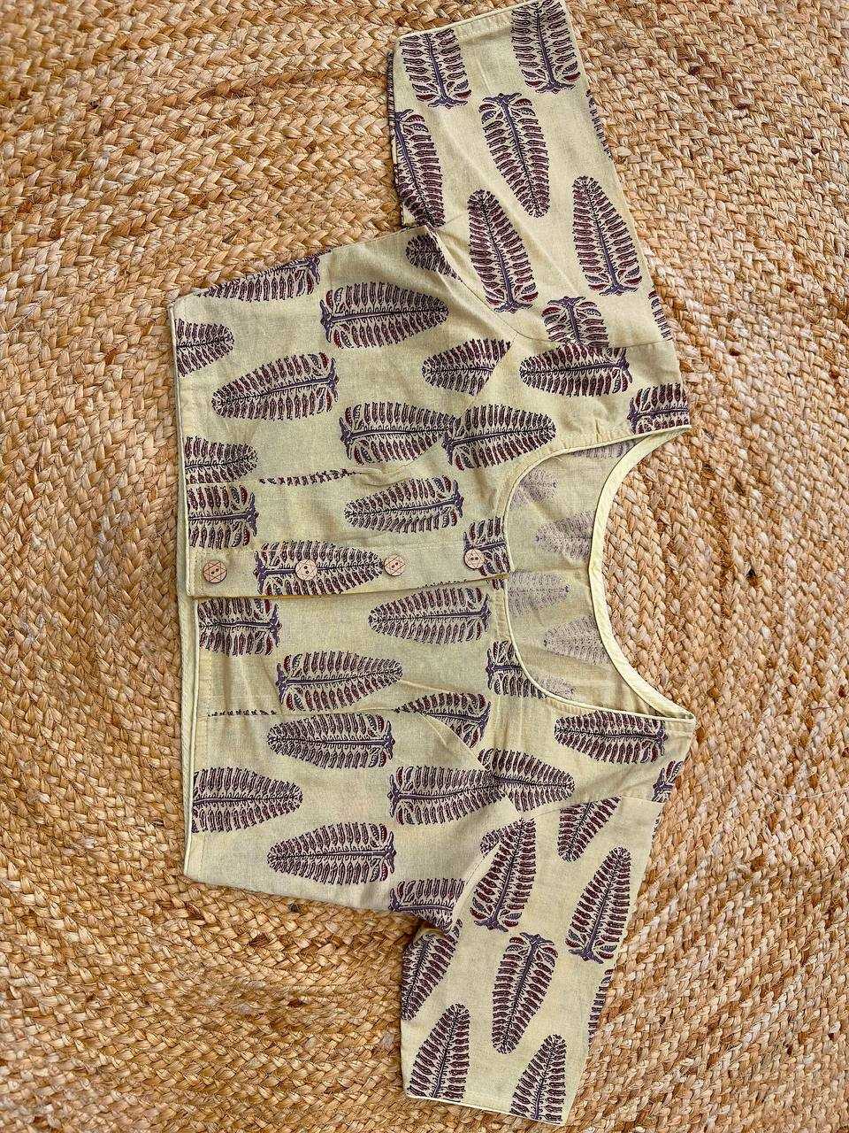 Ynf Cotton KESH437 Ajrakh Readymade Blouses Wholesale Blouse Designer Blouse Cotton Blouse Manufacturer