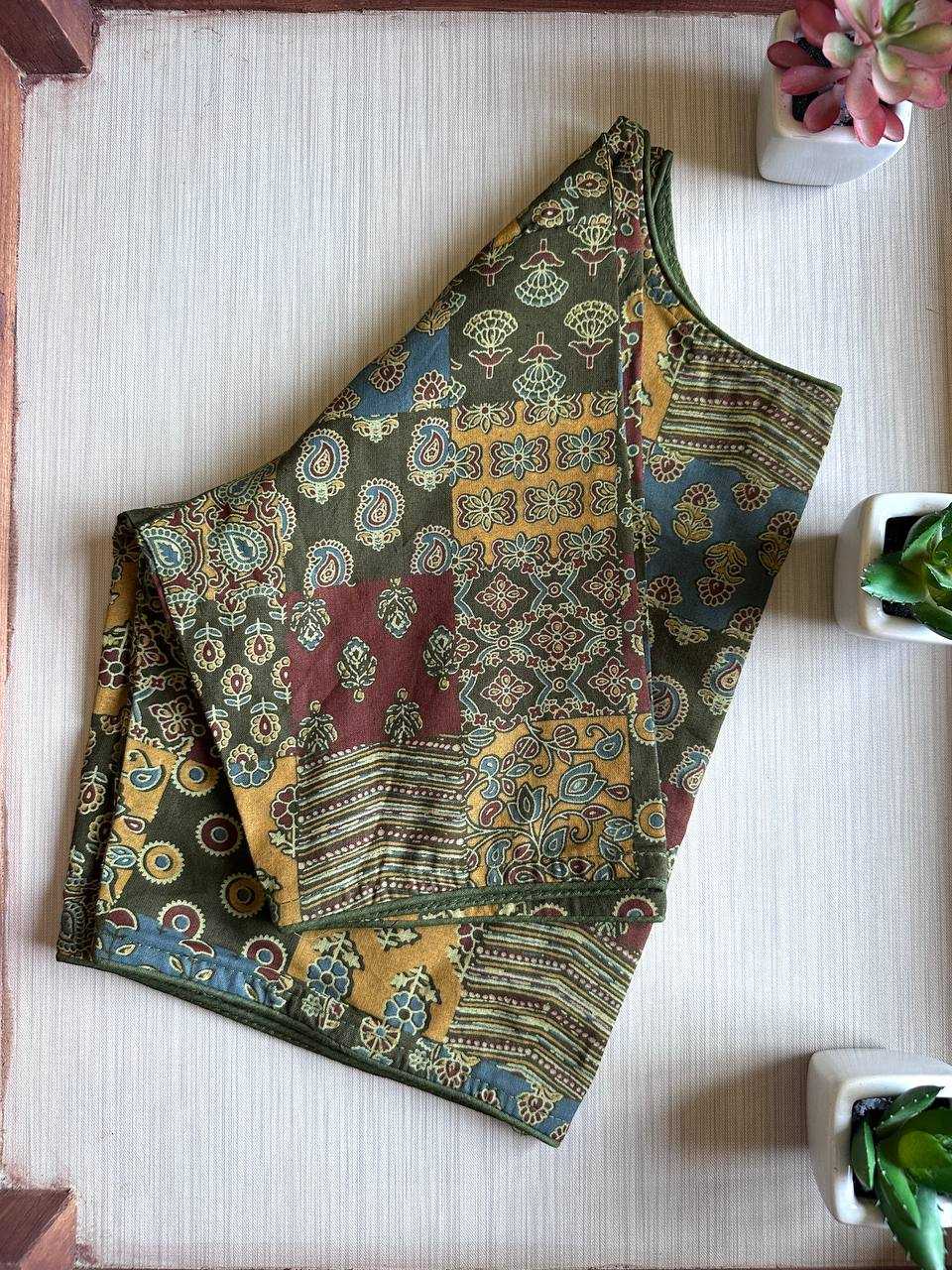 Ynf Cotton KESH437 RoundNeck Readymade Blouses Wholesale Printed Blouse Designer Blouse Cotton Blouse Manufacturer