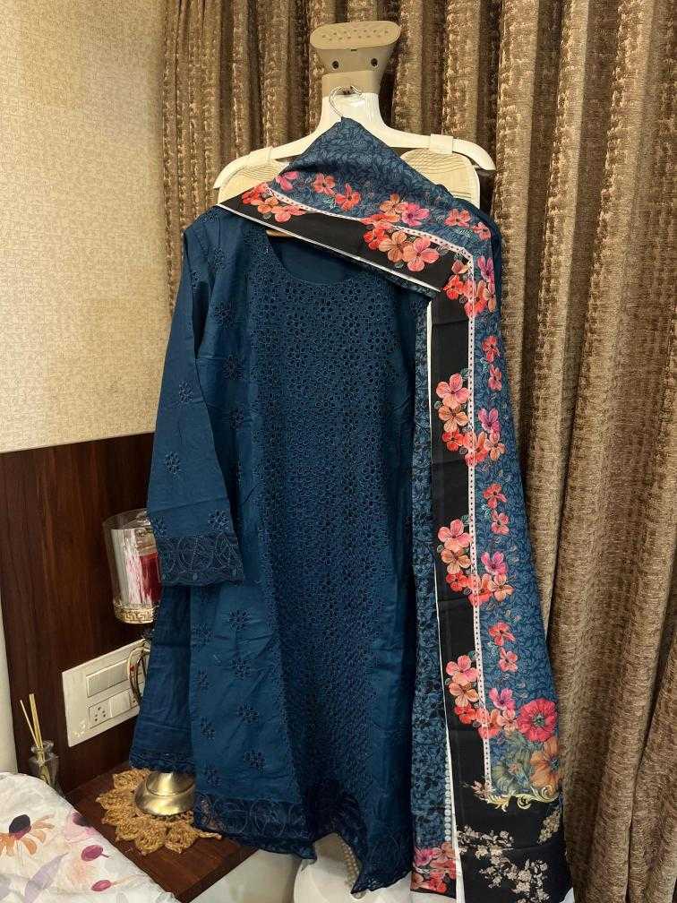 Ynf Cotton KESH444 MARIA.B-CHIKANKARI Suits & Dresses Wholesale Cotton Suits Wedding Suits Designer Suits Manufacturer