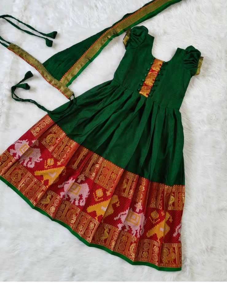 Ynf Cotton KESH493 ALWAYS Kids Wear Wholesale Kids Gown Kids Ethnic Gowns Manufacturer