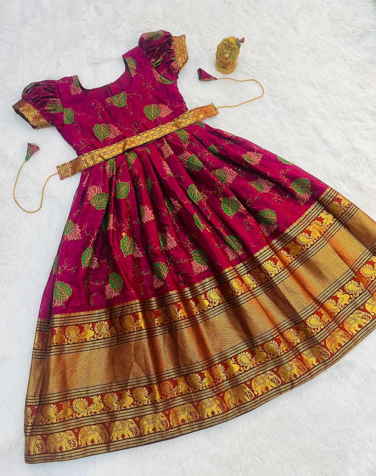 Ynf Cotton KESH493 Narayanpet Kids Wear Wholesale Kids Gown Kids Ethnic Gowns Manufacturer