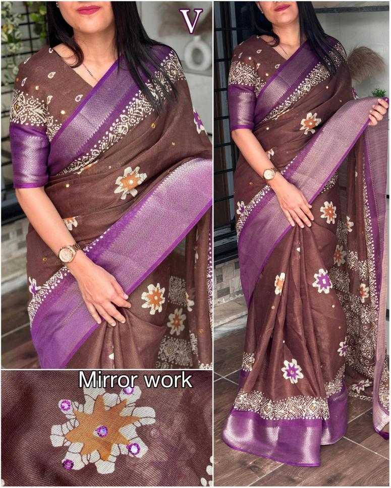 Ynf Cotton KESH500 chandni Silk Sarees Wholesale Printed Silk Saree Cotton Silk Sarees Zari Border Silk Sarees Manufacturer