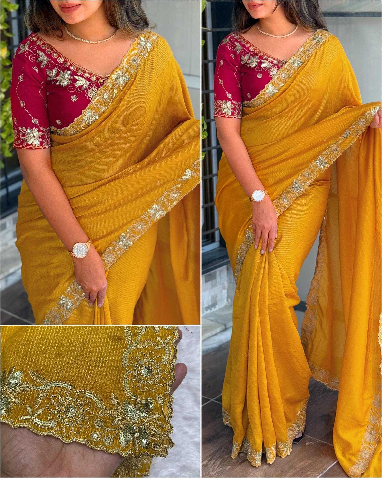 Ynf Cotton KESH500 Sufiyana Sarees Wholesale Embroidered Sarees Zari Border Sarees Cotton Sarees Manufacturer
