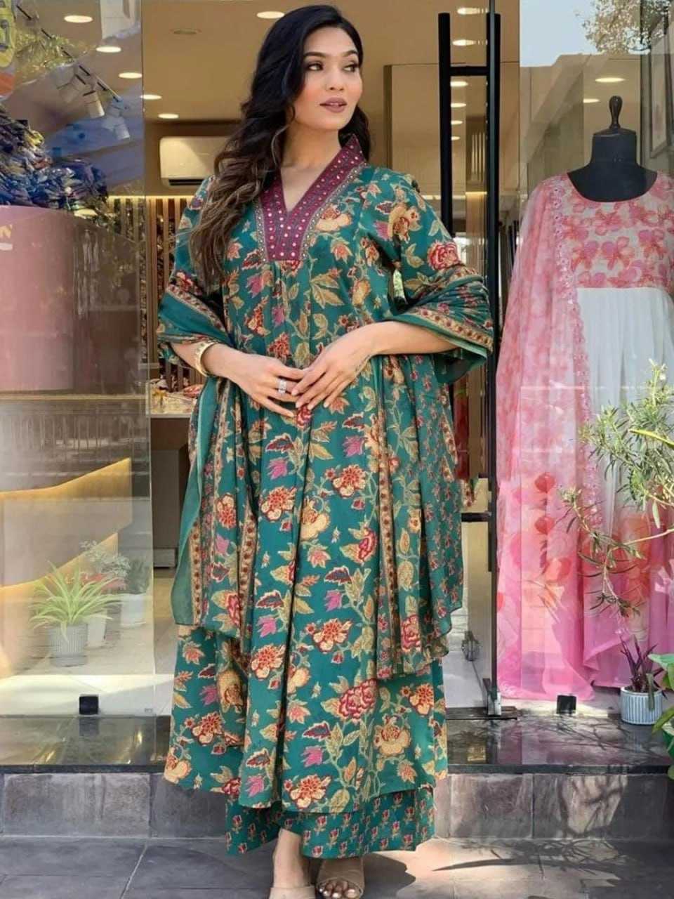 Ynf Cotton KESH519 2954 Suits & Dresses Wedding Collections Festive Collections Wholesale Printed Suits Cotton Suits Embroidered Suits Manufacturer