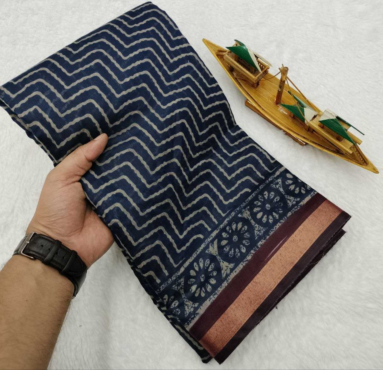 Ynf Cotton KESH525 LEHERIYA COTTON Sarees Wholesale Leheriya Sarees Zari Border Sarees Printed Cotton Saree Manufacturer