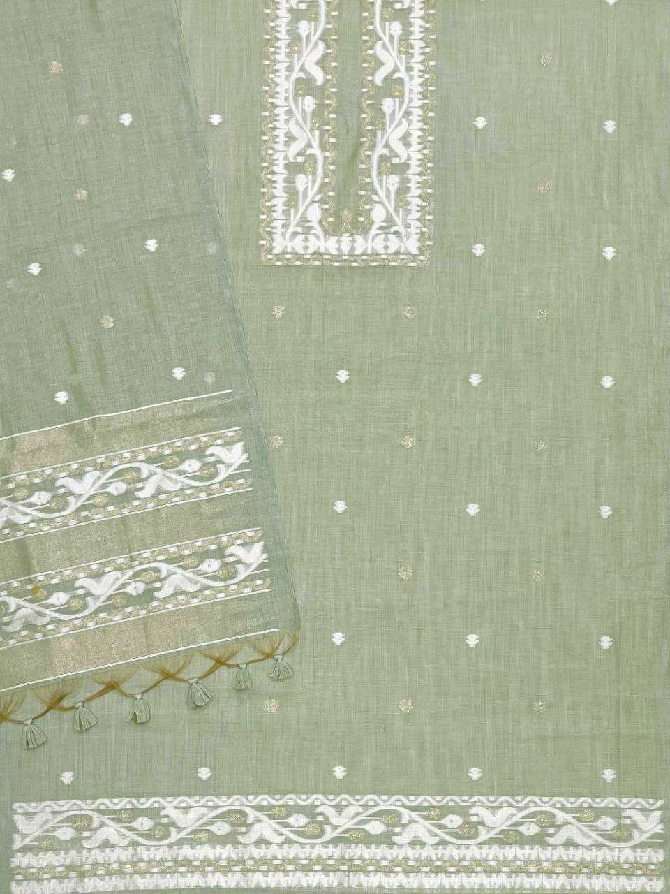 Ynf Cotton KESH532 MUGA COTTON SUIT 4010 Suits & Dresses Wholesale Unstitched Suits Cotton Suits Semi Stitched Suits Manufacturer