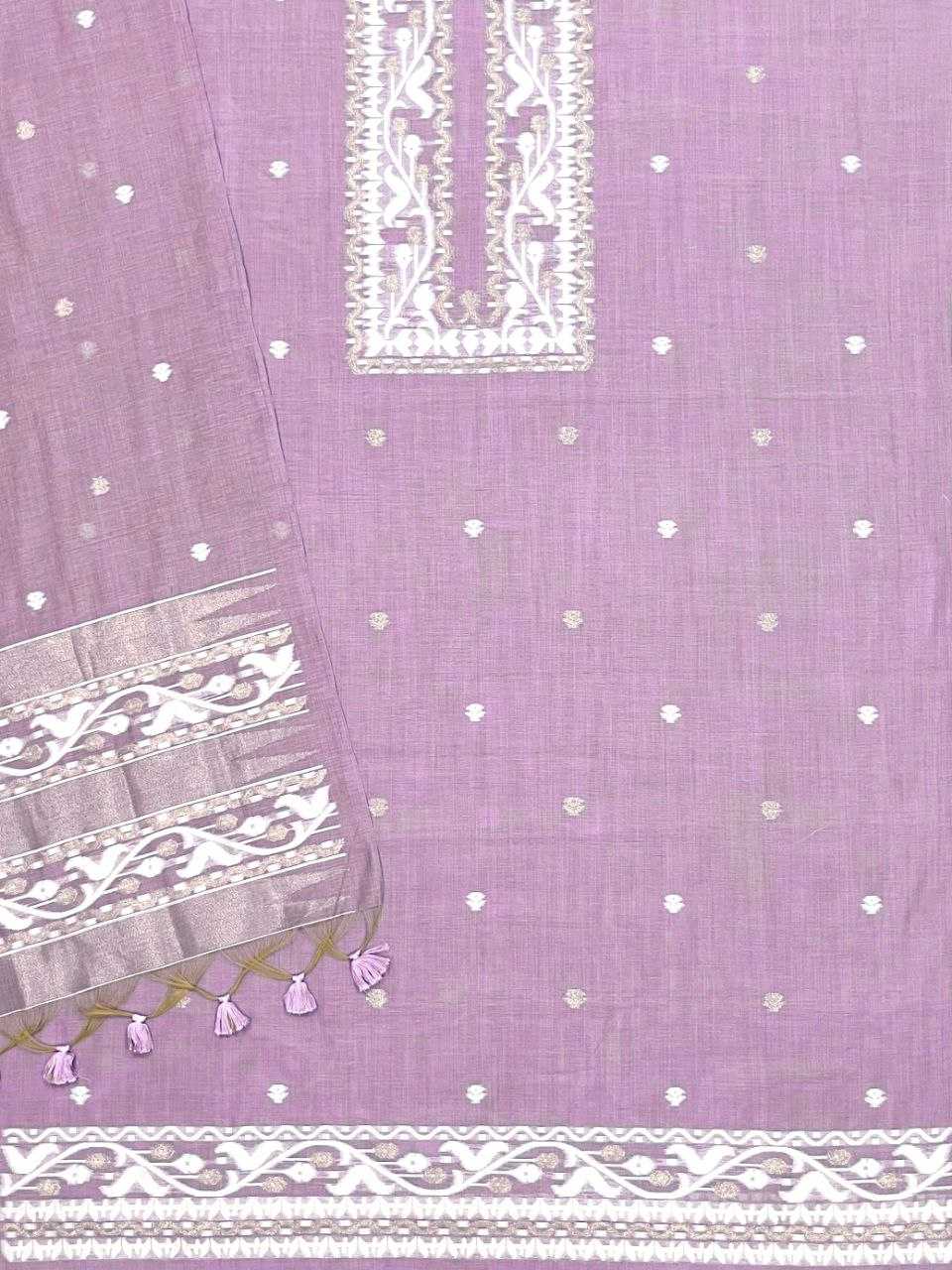 Ynf Cotton KESH532 MUGA COTTON SUIT 4010 Suits & Dresses Wholesale Unstitched Suits Cotton Suits Semi Stitched Suits Manufacturer