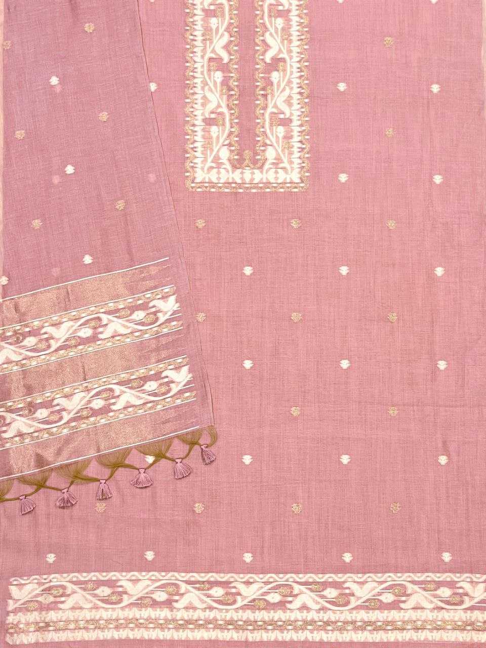 Ynf Cotton KESH532 MUGA COTTON SUIT 4010 Suits & Dresses Wholesale Unstitched Suits Cotton Suits Semi Stitched Suits Manufacturer
