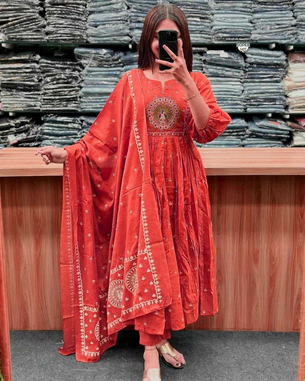 Ynf Cotton KESH536 1301 Kurti Wholesale Festive Kurtis Anarkali Kurtis Embroidered Kurtis Manufacturer
