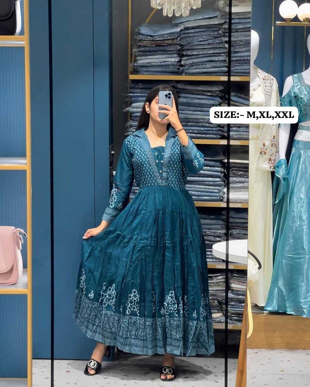 Ynf Cotton KESH536 Beutiful Kurti Wholesale Long Kurtis Cotton Kurtis Angrakha Kurtis Manufacturer
