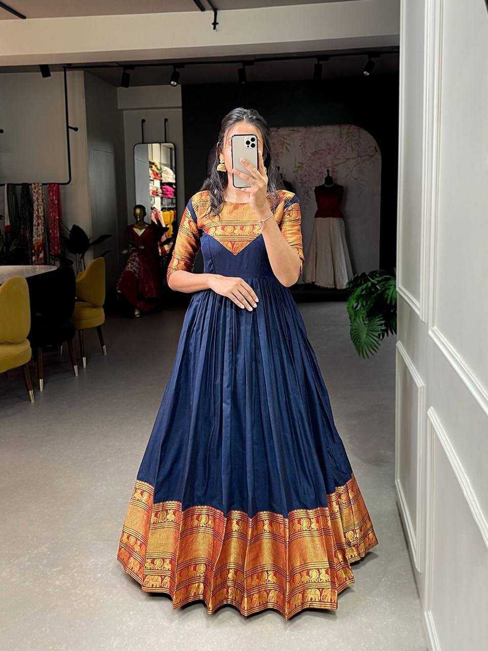 Ynf Cotton KESH544 217 Gowns Wholesale Fancy Gowns Anarkali Gown Long Gowns Manufacturer