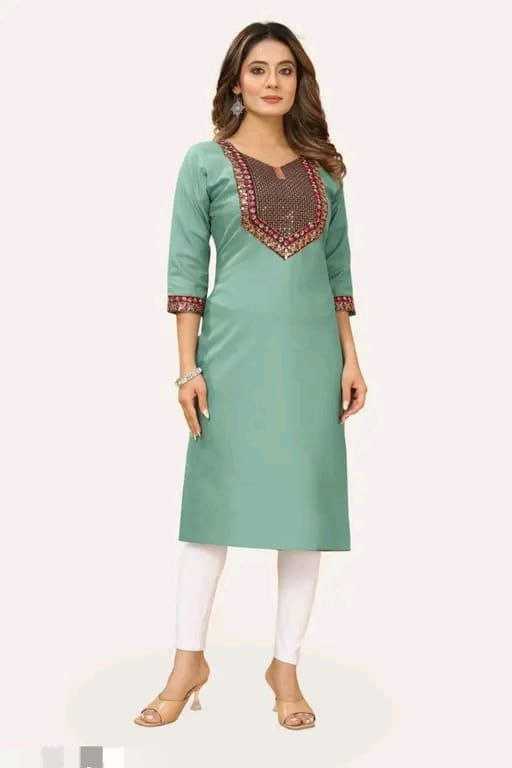 Ynf Cotton KESH552 20 Kurti Plus Size Collections Wholesale Casual Kurtis Festive Kurtis Embroidered Kurtis Manufacturer