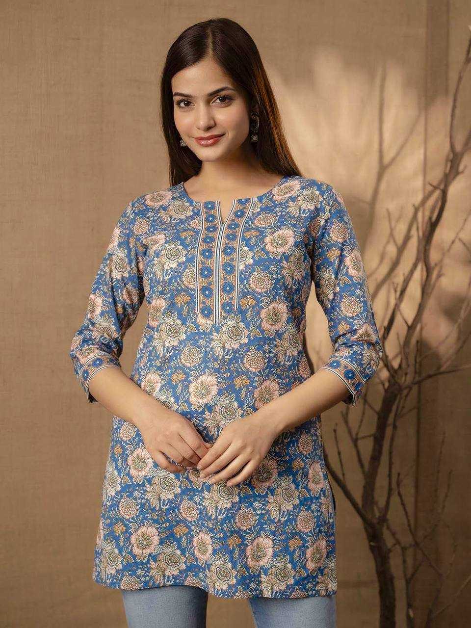 Ynf Cotton RIN125 Blush 5.0 Western Wears Wholesale Tops Manufacturer