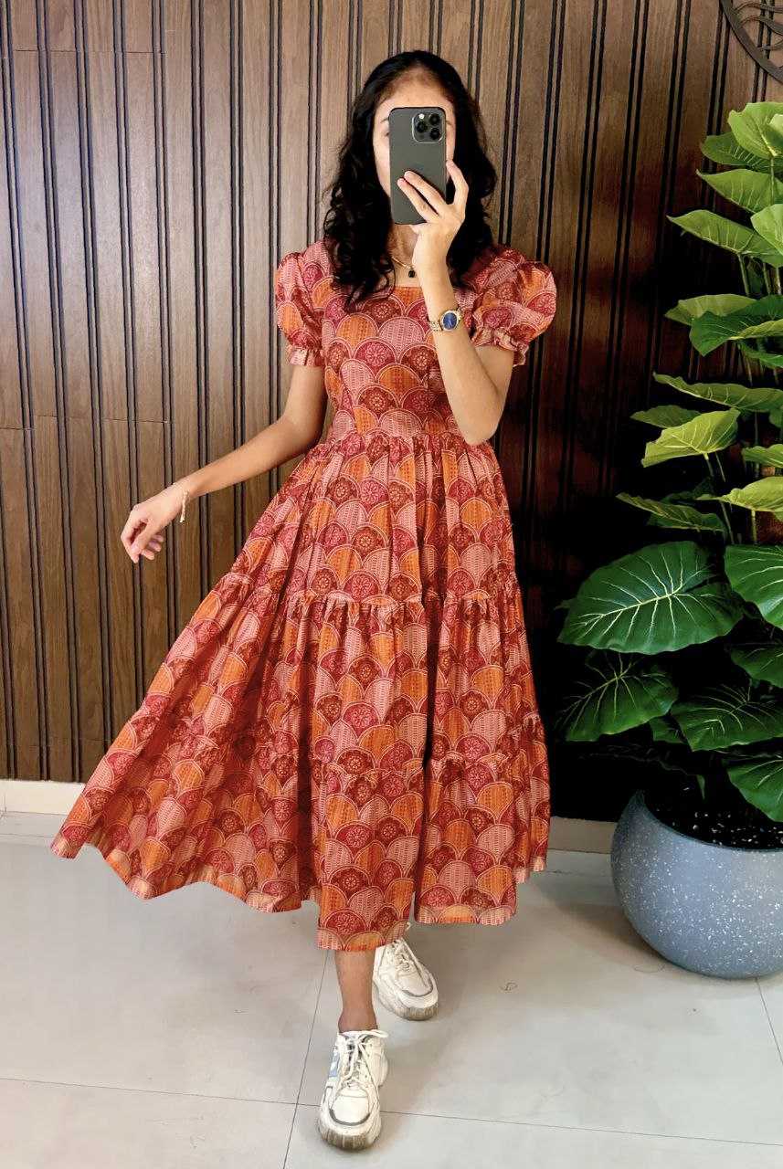 Ynf Cotton RIN161 FALCON Suits & Dresses Wholesale Dresses Casual Dresses Printed Dresses Manufacturer
