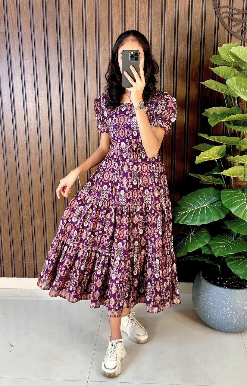 Ynf Cotton RIN161 FALCON Suits & Dresses Wholesale Dresses Casual Dresses Printed Dresses Manufacturer