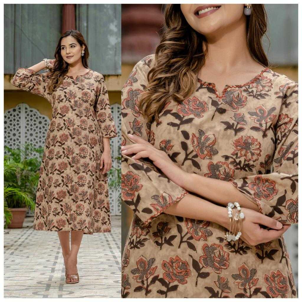 Ynf Cotton RIN190 A line Setwise Collections Wholesale Kurtis Catalogs Manufacturer