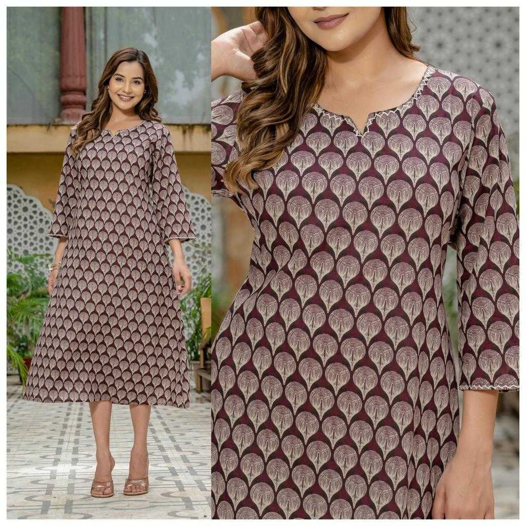 Ynf Cotton RIN190 A line Setwise Collections Wholesale Kurtis Catalogs Manufacturer