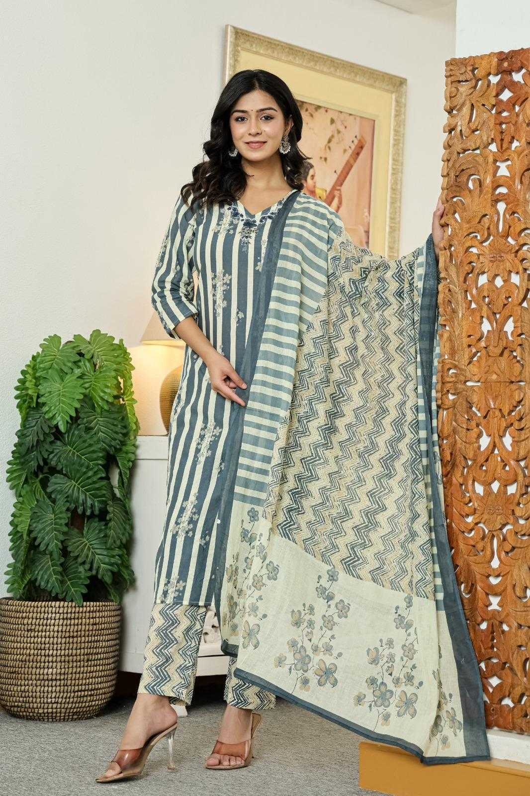 Ynf Cotton RIN190 AQUA Setwise Collections Wholesale Dresses & Suits Catalogs Manufacturer