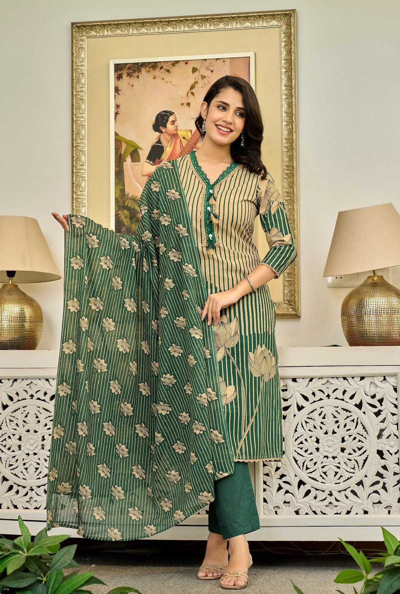 Ynf Cotton RIN190 MAIRA Setwise Collections Wholesale Dresses & Suits Catalogs Manufacturer