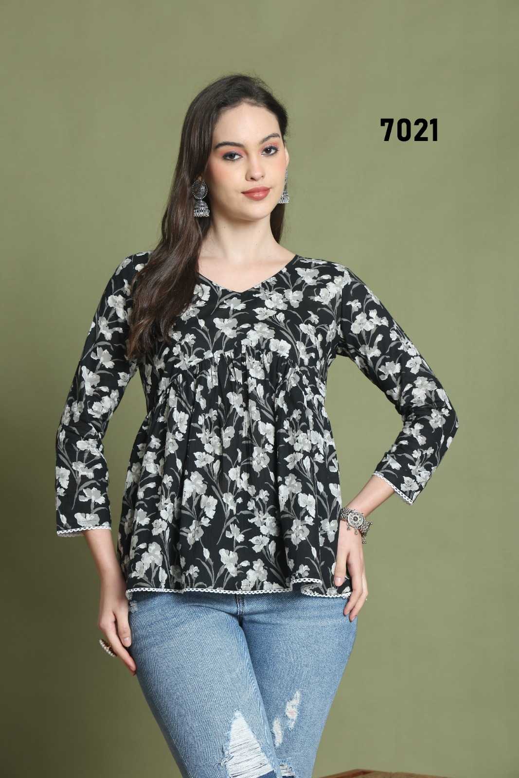 Ynf Cotton RIN190 Rajnandini Setwise Collections Wholesale Kurtis Catalogs Manufacturer