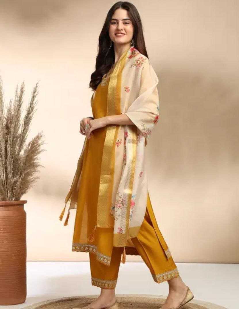Ynf Cotton RIN193 FIRST Suits & Dresses Wholesale Ladies Suits Embroidery Suits Cotton Suits Manufacturer