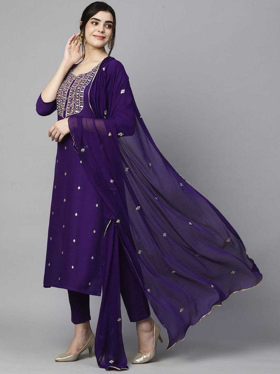 Ynf Cotton RIN193 GIRLS Suits & Dresses Wholesale Embroidery Suits Cotton Suits Ladies Salwar Suits Manufacturer