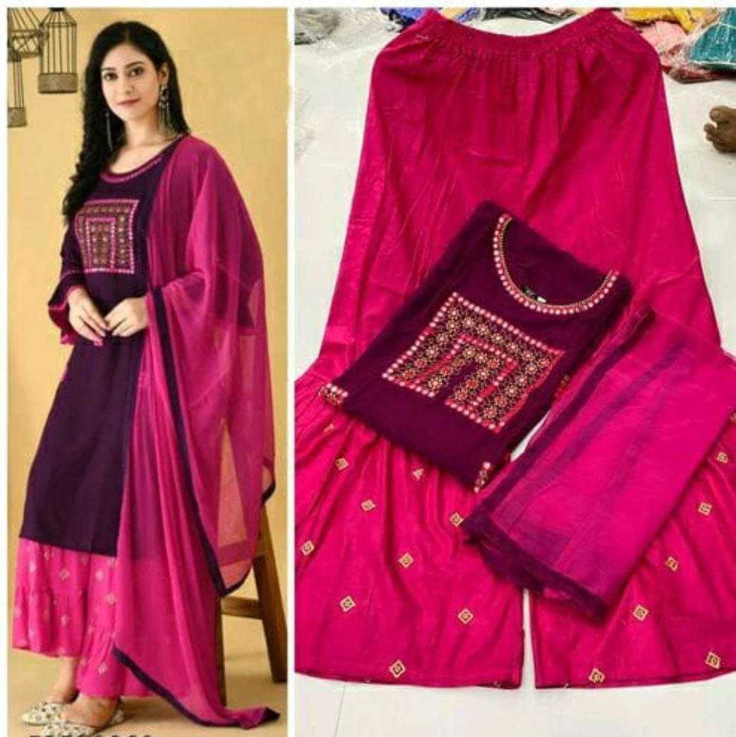 Ynf Cotton RIN193 HUKK Suits & Dresses Wholesale Ladies Suits Cotton Suits Palazzo Suit Manufacturer