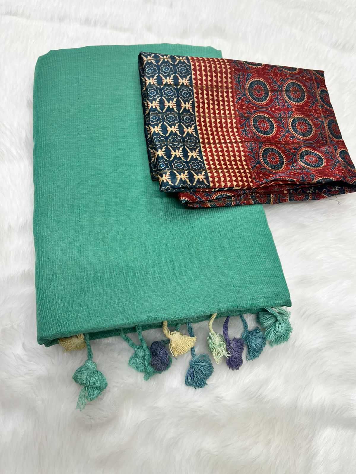 Ynf Cotton RIN203 COOL LINEN Sarees Wholesale Printed Sarees Cotton Linen Sarees Linen Sarees Manufacturer