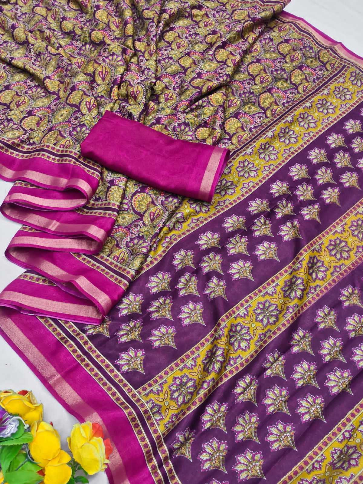 Ynf Cotton RIN203 must Sarees Wholesale Printed Sarees Ajrakh Sarees Cotton Sarees Manufacturer
