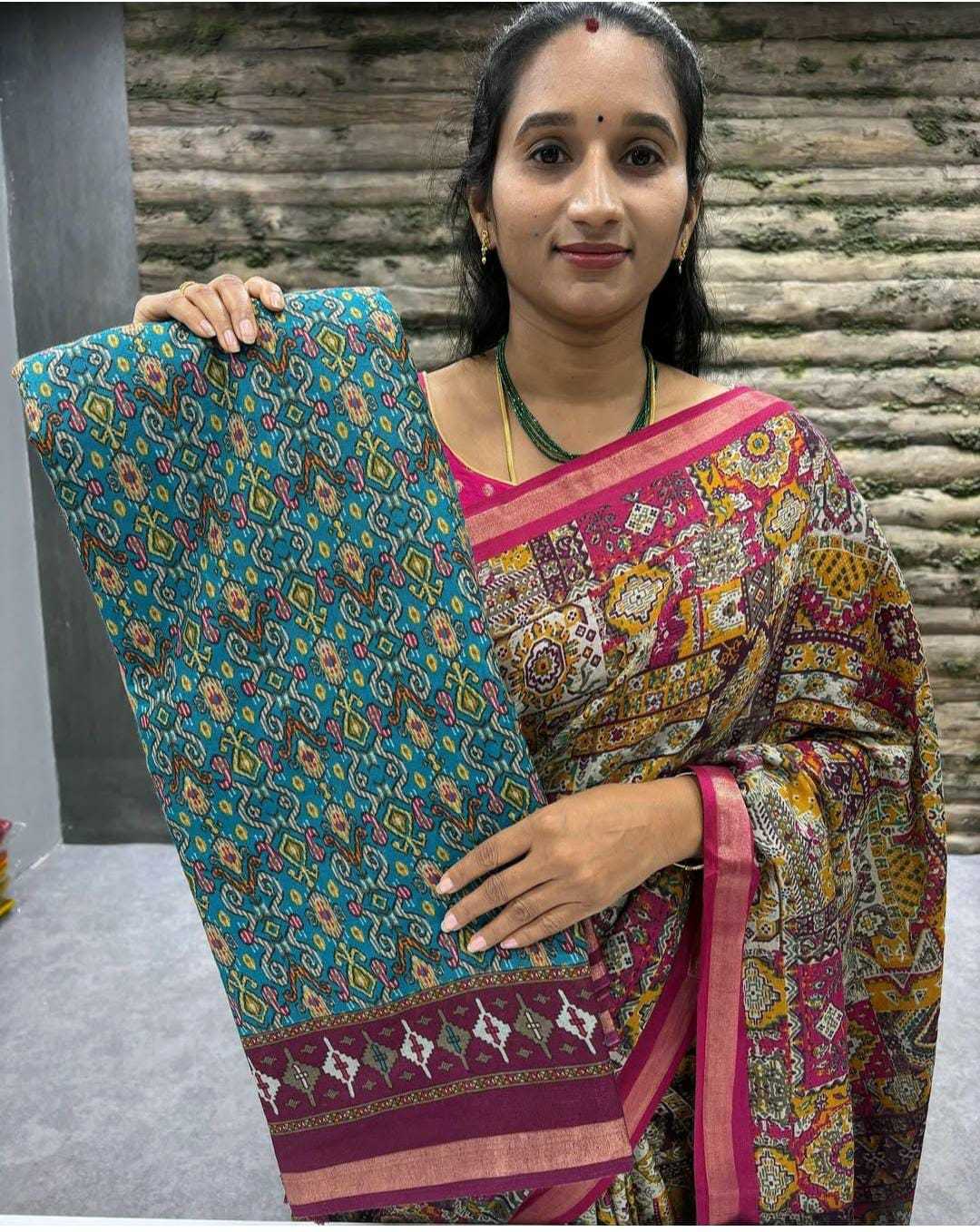 Ynf Cotton RIN203 slightly Sarees Wholesale Cotton Linen Sarees Ajrakh Sarees Mulmul Cotton Sarees Manufacturer