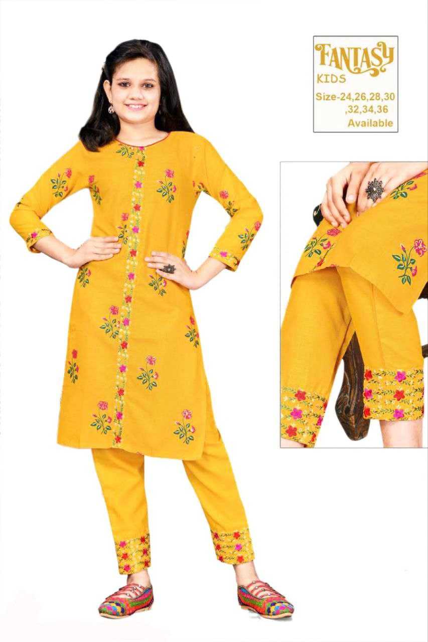 Ynf Cotton RIN204 Fantasy Kids Wear Wholesale Kids Co-ord Set Indian Wear For Kids Manufacturer