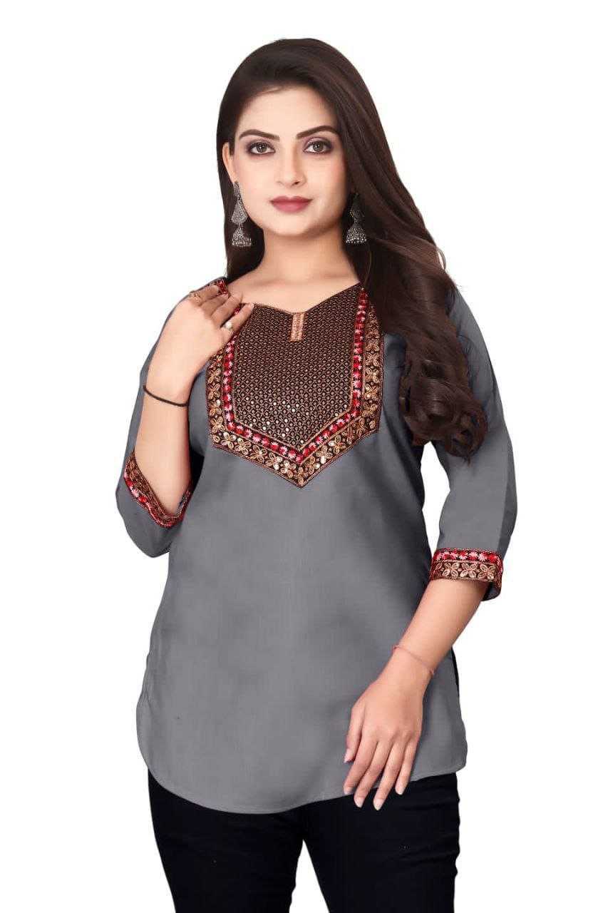 Ynf Cotton RIN220 MAJESTIC Kurti Plus Size Collections Wholesale Short Kurtis Fancy Kurti Manufacturer