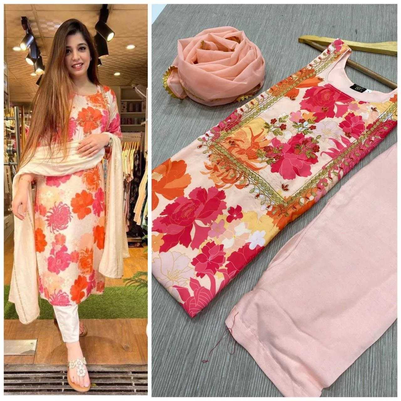 Ynf Cotton RIN220 SIDHH Kurti Wholesale Designer Kurtis Fancy Kurti Embroidered Kurtis Manufacturer