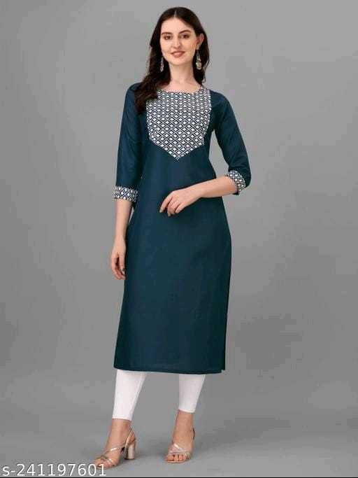 Ynf Cotton RIN222 SHREEVA Kurti Wholesale Designer Kurtis Cotton Kurtis Embroidered Kurtis Manufacturer