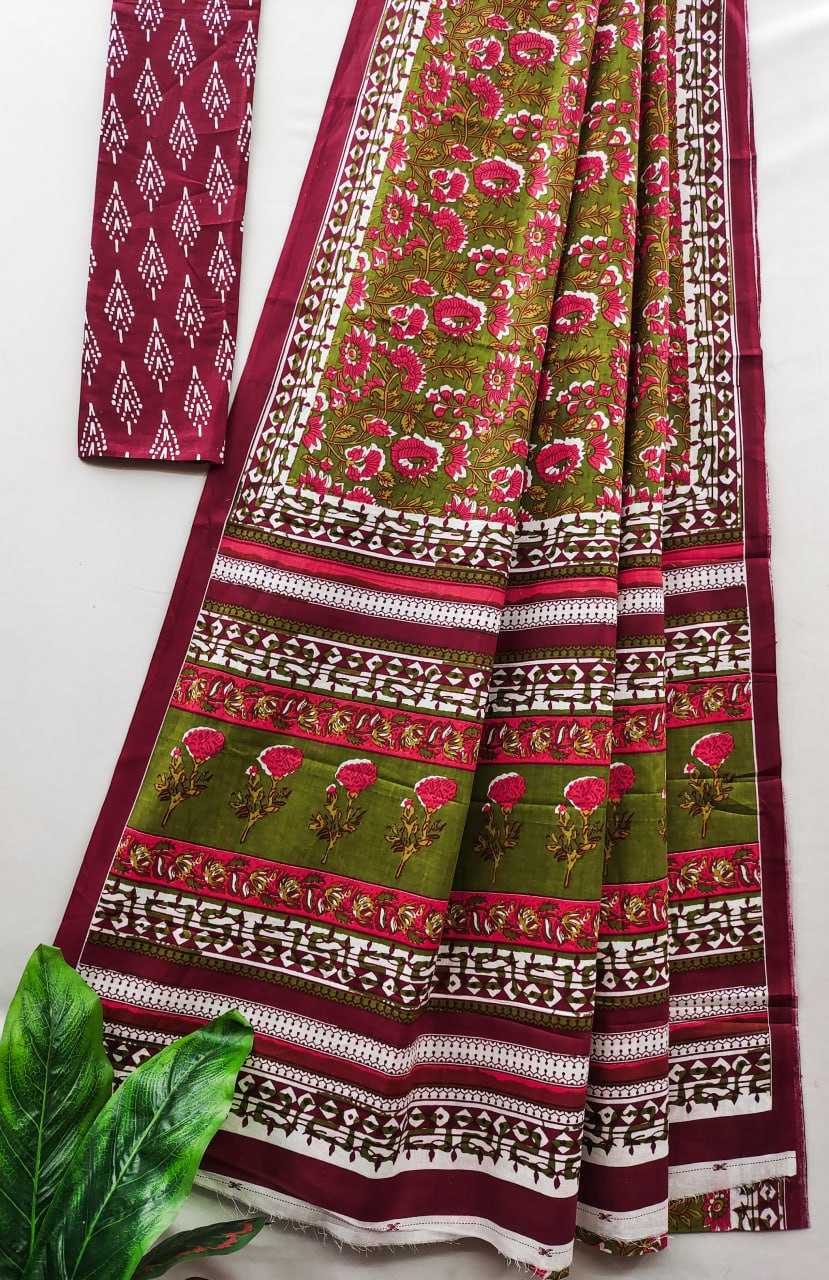 Ynf Cotton RIN229 93-8 Sarees Wholesale Printed Cotton Saree Cotton Sarees Mulmul Cotton Sarees Manufacturer