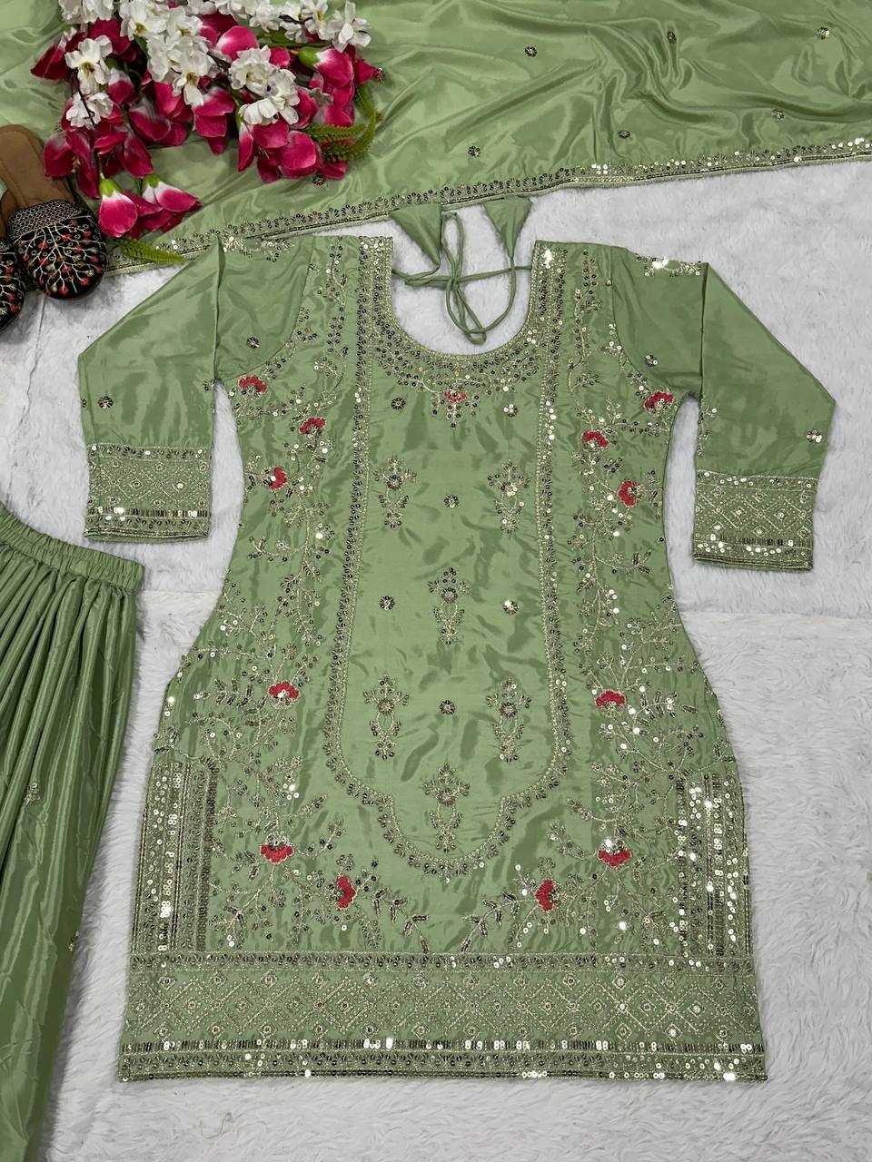 Ynf Crepe KESH515 3049 Suits & Dresses Wholesale Sharara Salwar Suits Embroidery Suits Designer Suits Manufacturer