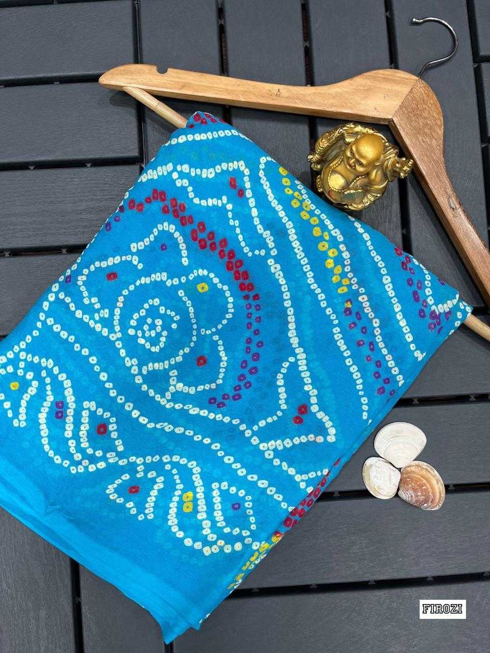 Ynf Crepe KESH524 MASTANI BANDHANI Sarees Wholesale Printed Sarees Bandhani Sarees Casual Sarees Manufacturer