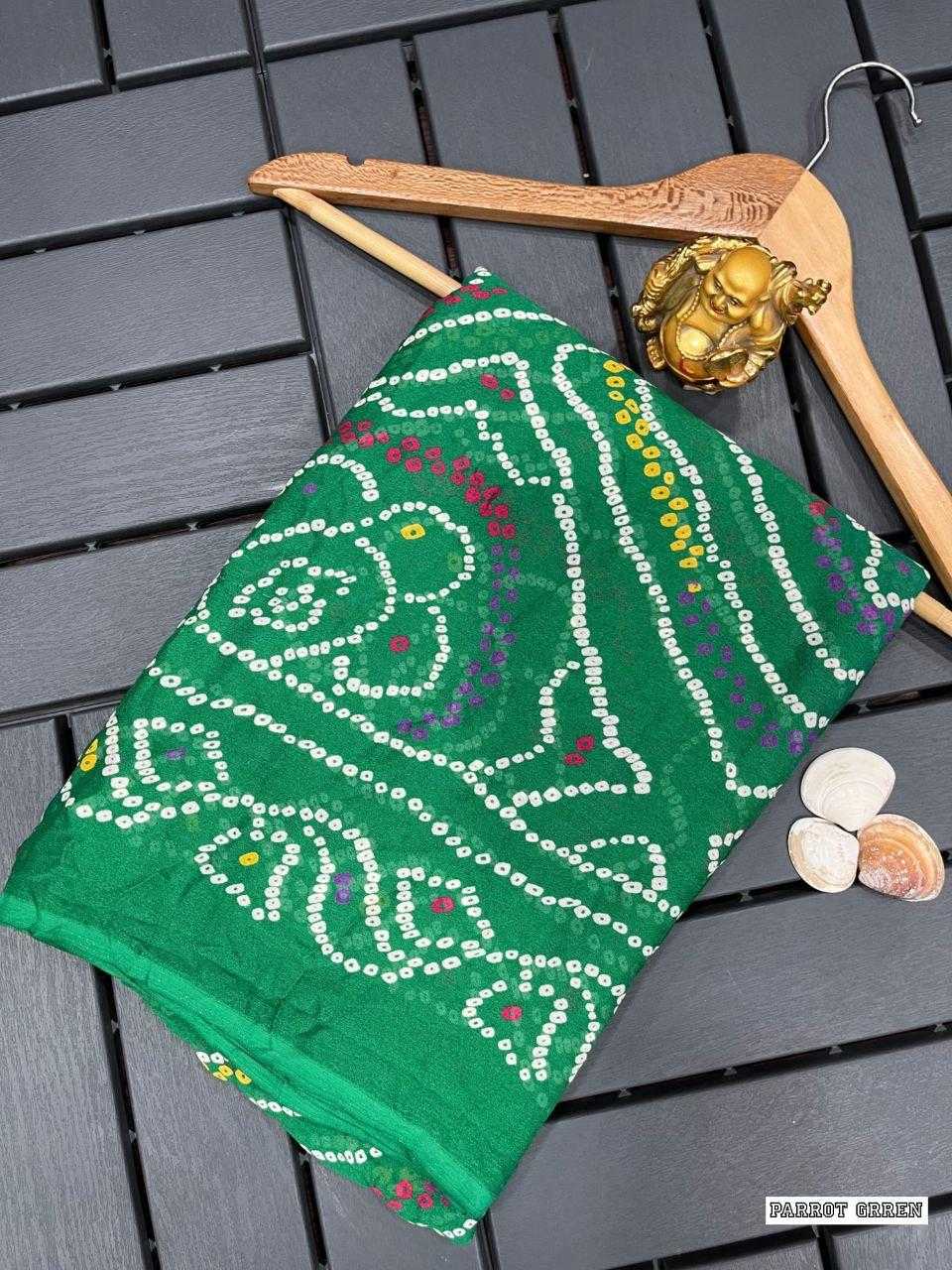 Ynf Crepe KESH524 MASTANI BANDHANI Sarees Wholesale Printed Sarees Bandhani Sarees Casual Sarees Manufacturer