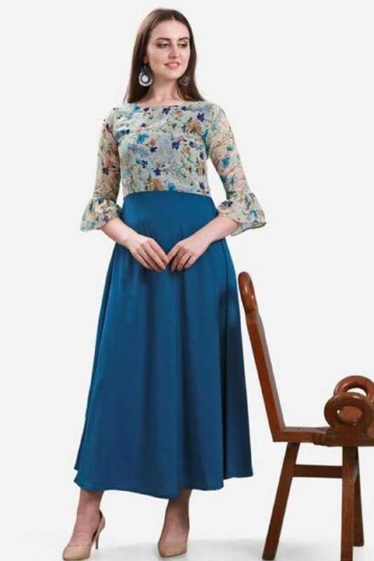Ynf Crepe KESH559 302 Suits & Dresses Western Wears Festive Collections Wholesale Party Wear Dresses Printed Dresses Georgette Dresses Manufacturer
