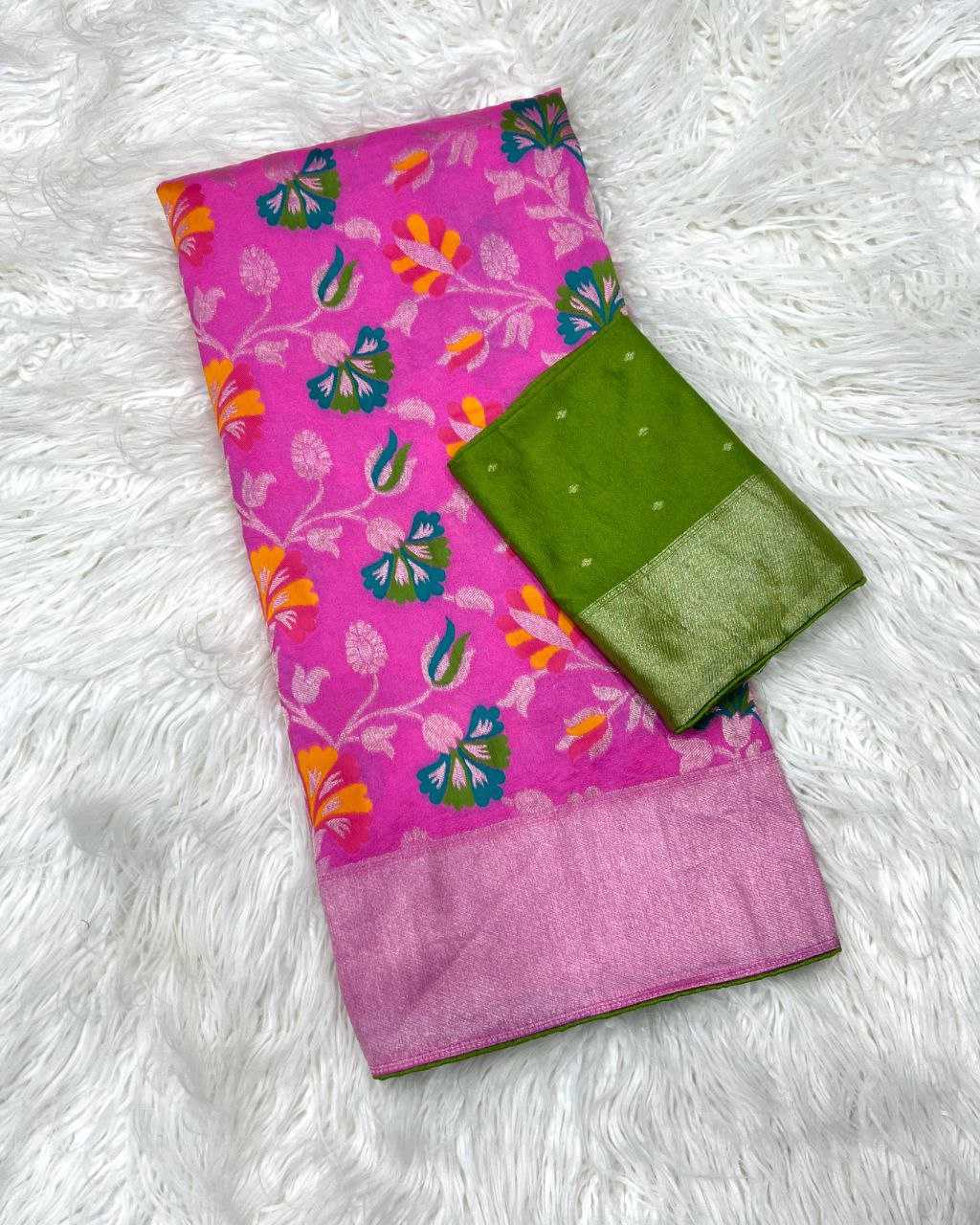 Ynf Crepe RIN225 943 Sarees Wedding Collections Festive Collections Wholesale Georgette Sarees Festive Sarees Sarees With Blouse Manufacturer