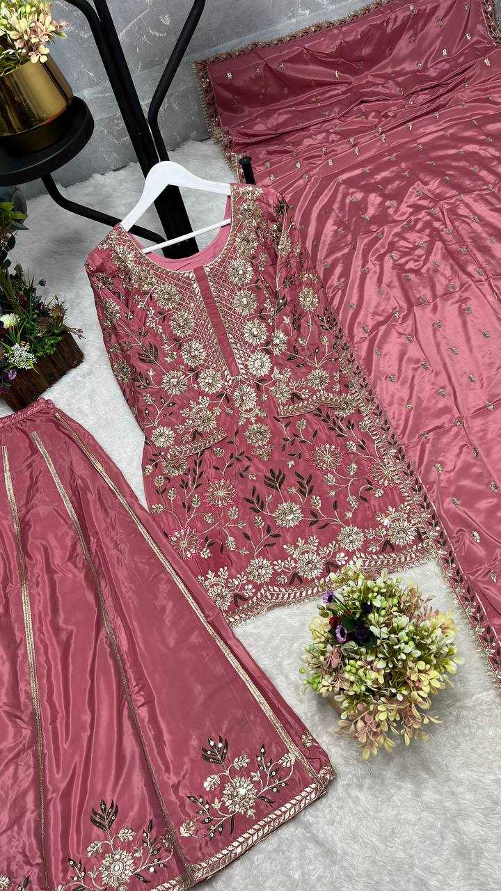 Ynf Crepe Silk KESH159 1354 Suits & Dresses Wholesale Ladies Suits Sharara Salwar Suits Embroidery Suits Party Wear Dresses Manufacturer