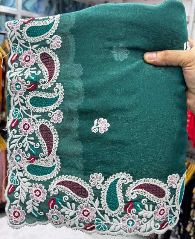 Ynf Crunchi KESH114 2793 Sarees Wholesale Designer Sarees Embroidered Sarees Cutwork Saree Manufacturer