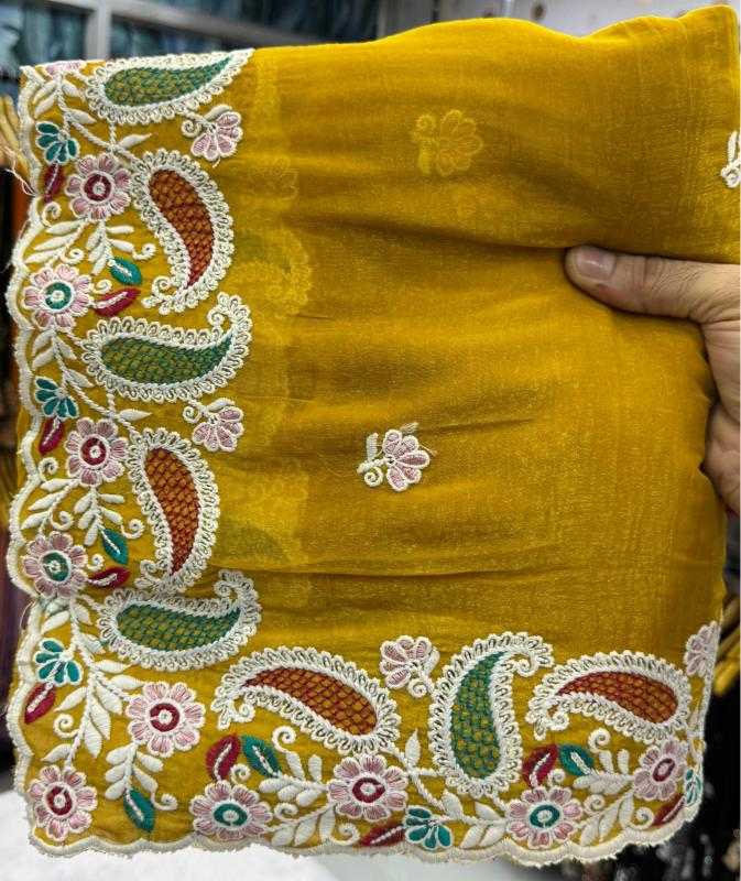 Ynf Crunchi KESH114 2793 Sarees Wholesale Designer Sarees Embroidered Sarees Cutwork Saree Manufacturer