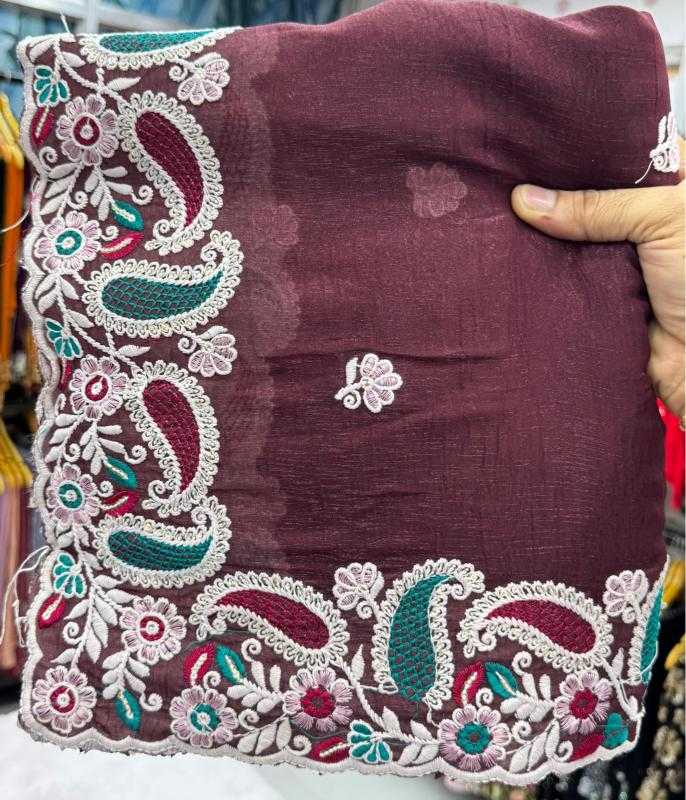 Ynf Crunchi KESH114 2793 Sarees Wholesale Designer Sarees Embroidered Sarees Cutwork Saree Manufacturer